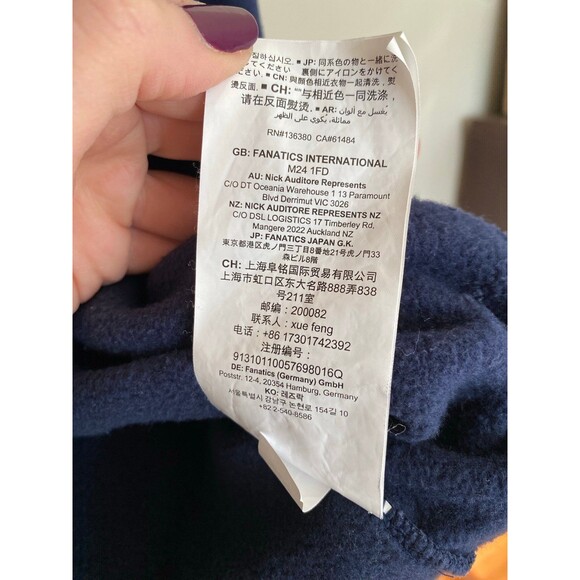 Kansas City Sporting KC MLS Soccer Navy Blue Hoodie Fanatics Size XL - Picture 4 of 9